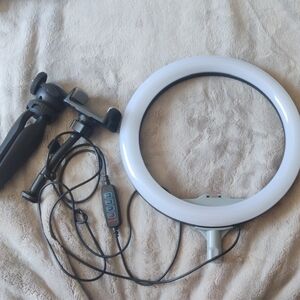 LED Ring Light/Selfie Light with Adjustable Phone Mount